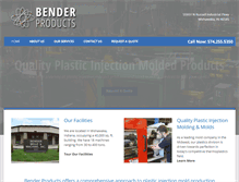 Tablet Screenshot of benderproducts.com